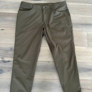 Lululemon ABC Slim Olive Green (Size 36)